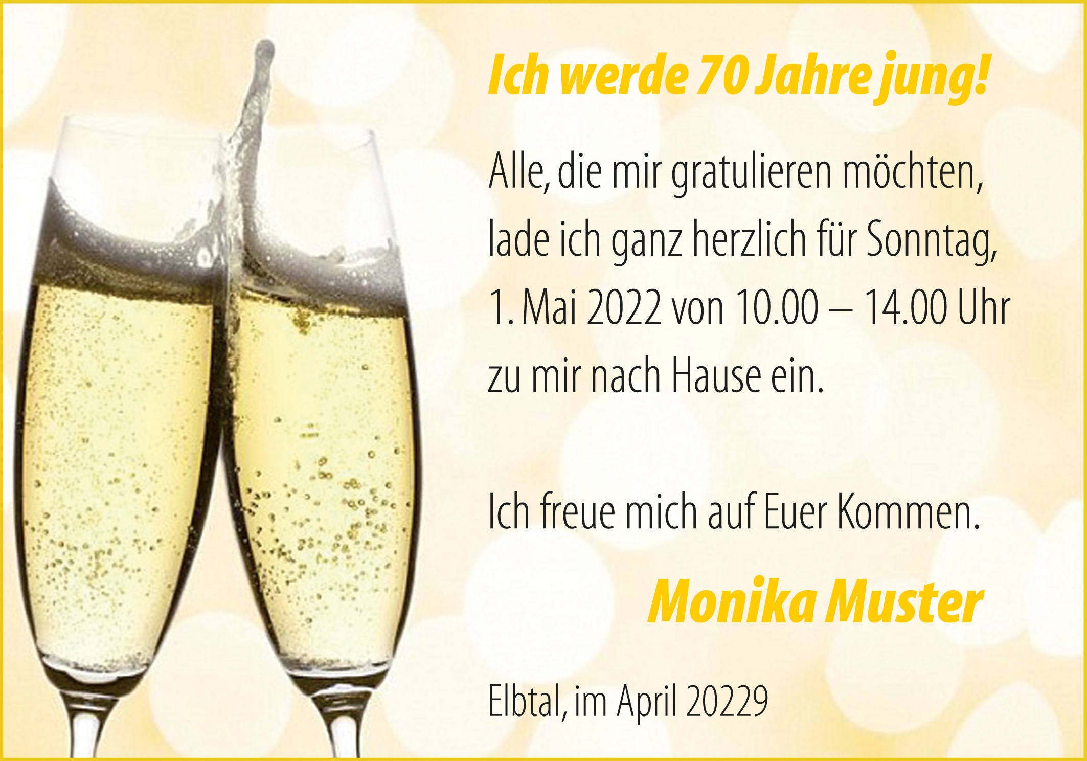 geburtstag einladung muster